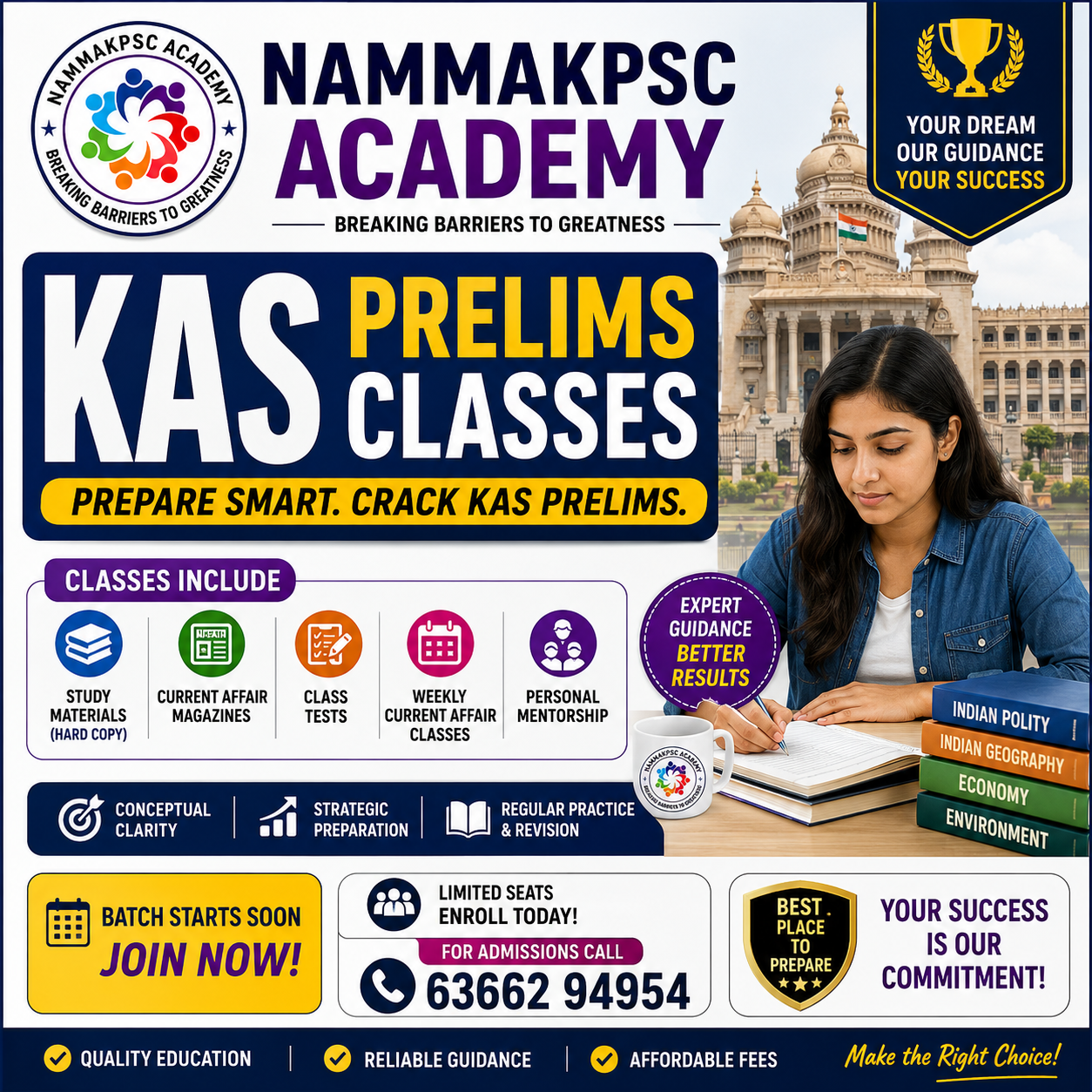 KAS PRELIMS CLASS (Online& Offline) (English medium)