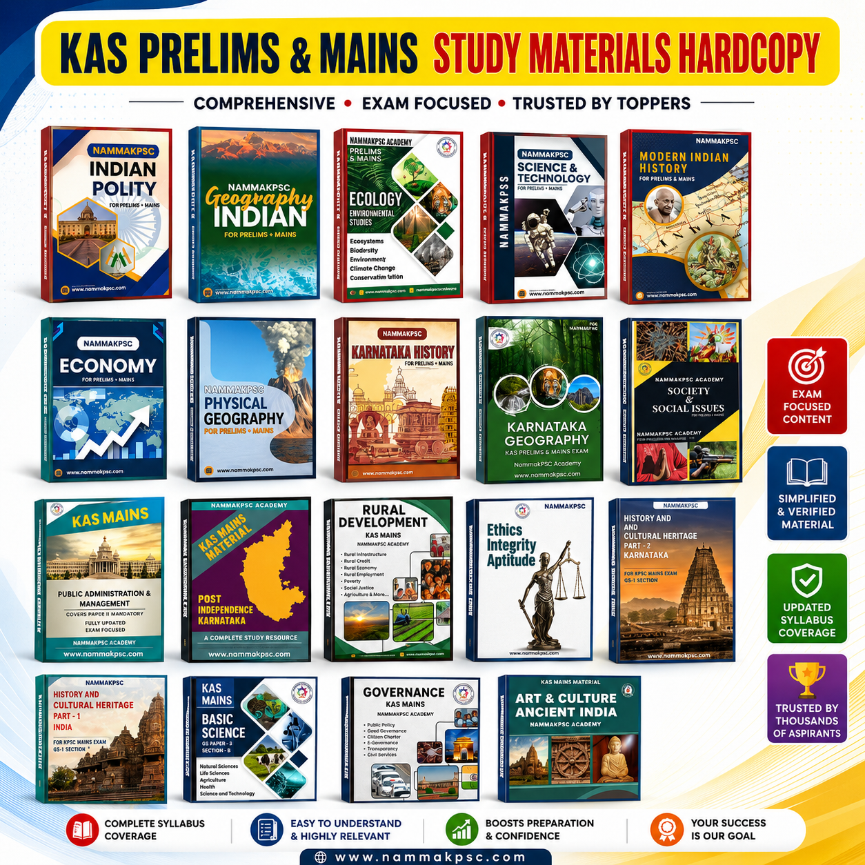 KPSC & KAS Prelims & Mains Study Materials (Hardcopy) – NammaKPSC Study Materials