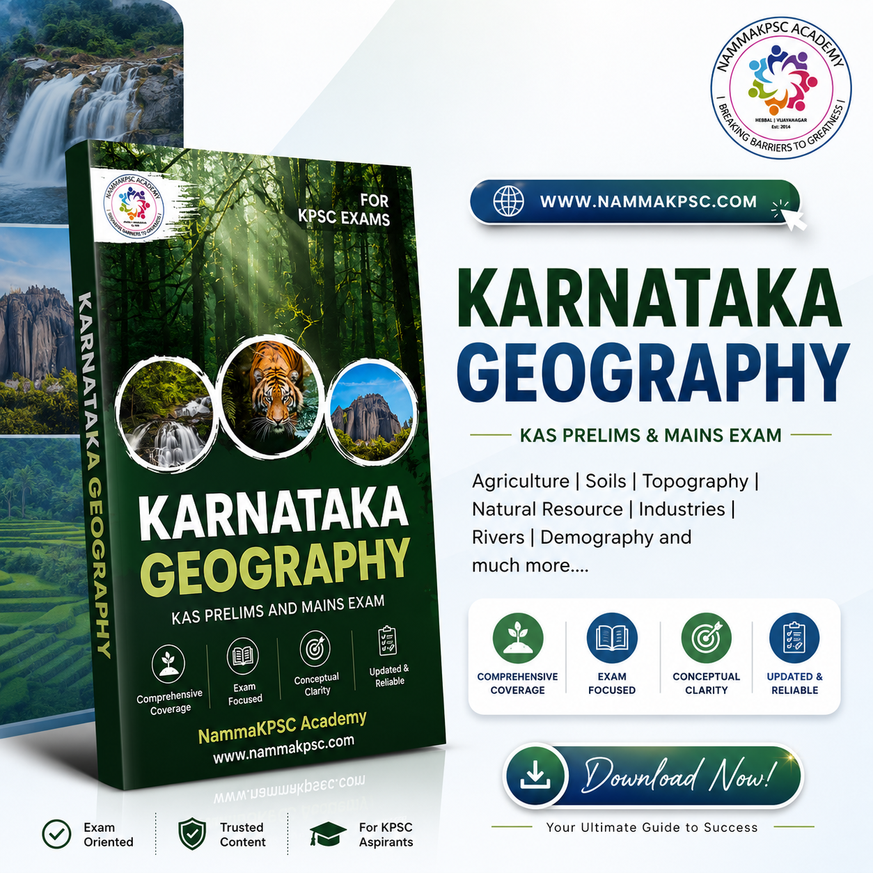 [NEW] Karnataka Geography for KAS Prelims |Mains|KPSC EXAMS (e-copy)