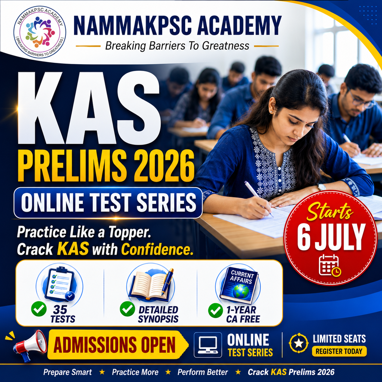 KAS PRELIMS 2026 TEST SERIES (ONLINE)