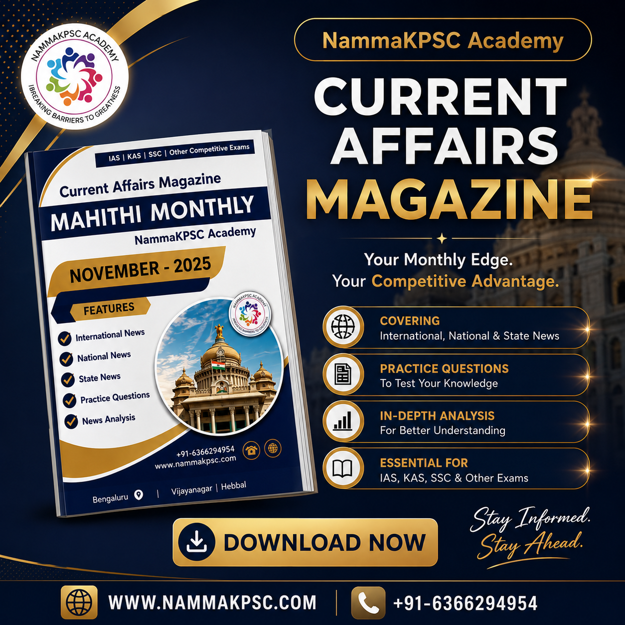 NOVEMBER 2025  Monthly Current Affairs Magazine- English (e-copy)