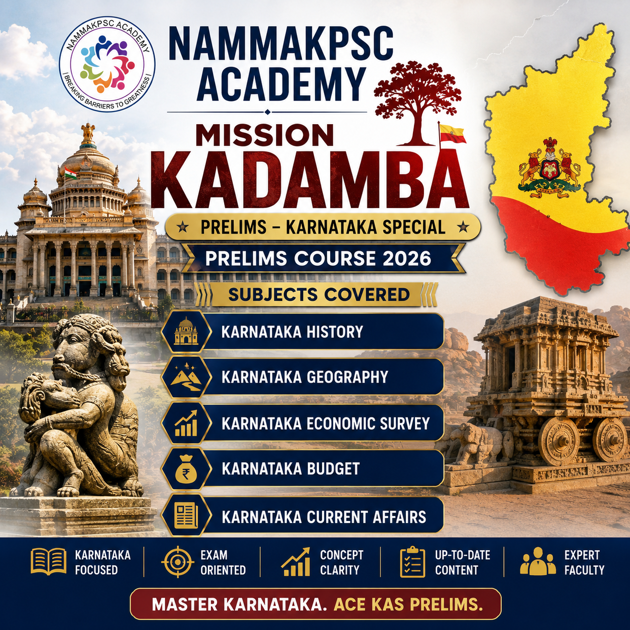 Mission Kadamba Prelims – Karnataka Special Prelims Course 2026