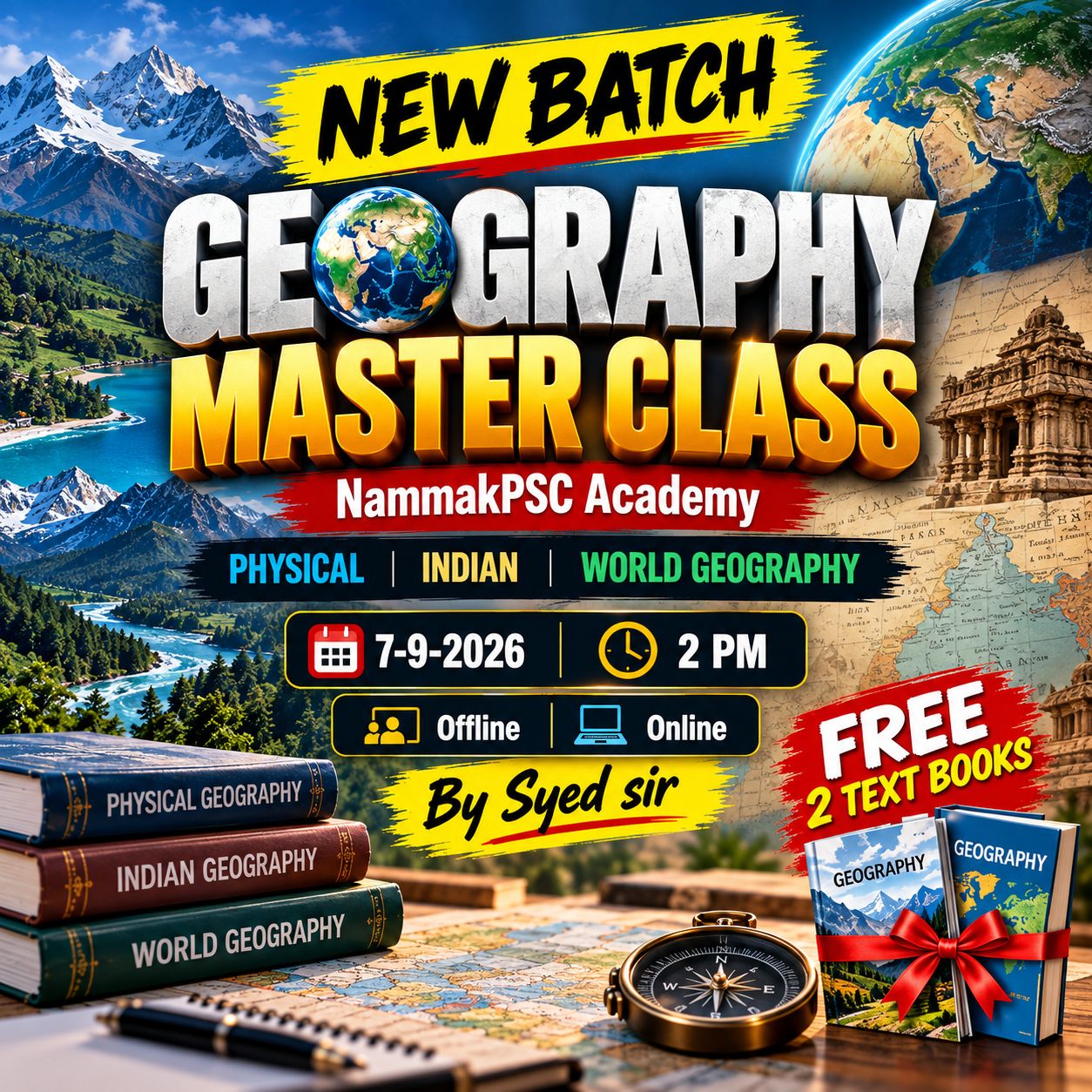Geography Master Class | KAS Prelims 2026 | By Syed Samad Sir | NAMMAKPSC ACADEMY