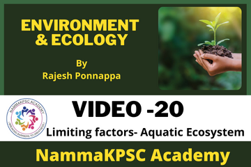 Video 20- Limiting factors- Aquatic ecosystem
