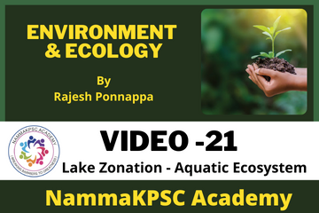 Video 21- Lake Zonation – Aquatic Ecosystem